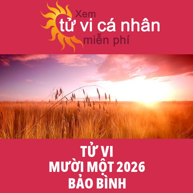 Tử vi Bảo Bình Mười Một 2026