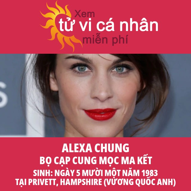 Khám Phá Chiêm Tinh Thần Bọ Cạp Của Alexa Chung