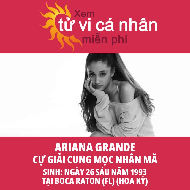 Hồ sơ Chiêm tinh Cung Cự Giải của Ariana Grande