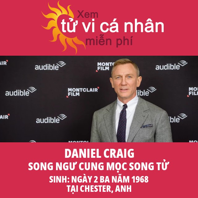 Đặc điểm cung Song Ngư của Daniel Craig được tiết lộ