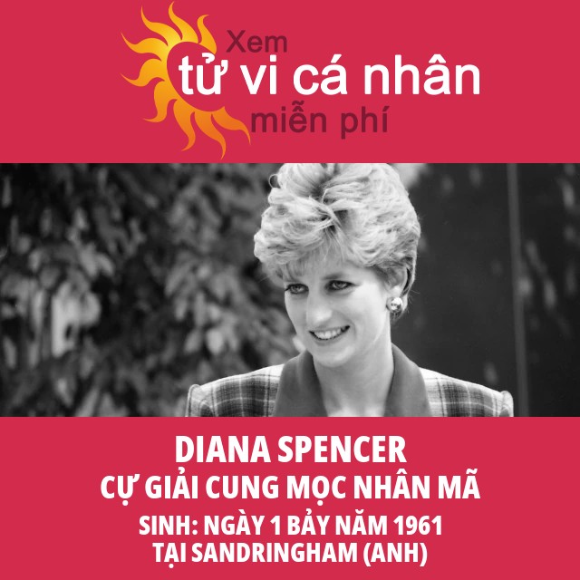 Ảnh hưởng của cung hoàng đạo đến bệnh ung thư của Diana Spencer