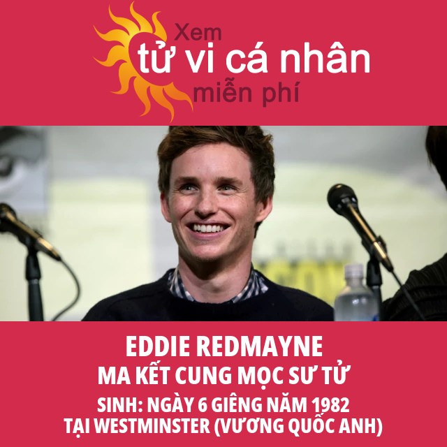 Thông tin chiêm tinh của Eddie Redmayne về cung Ma Kết