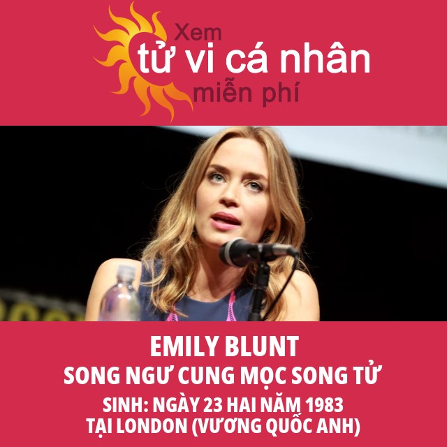 Hồ sơ Chiêm tinh của Emily Blunt: Ngôi sao thuộc cung Song Ngư