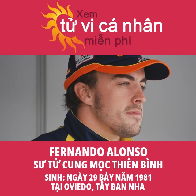 Chiêm tinh Fernando Alonso: Hành trình vũ trụ của Cự Giải