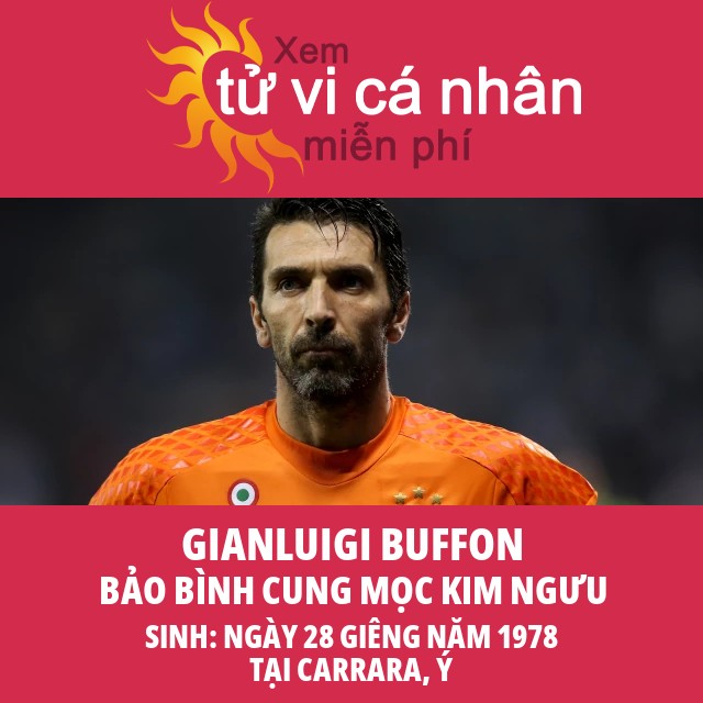 Hồ Sơ Chiêm Tinh Giải Mã Gianluigi Buffon: Những Bí Ẩn Về Bảo Bình