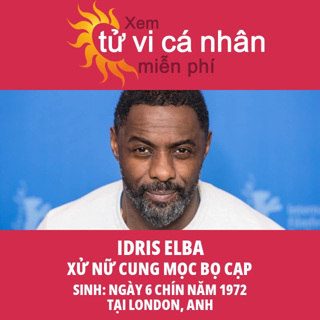 Thông tin chiêm tinh cung Xử Nữ về Idris Elba