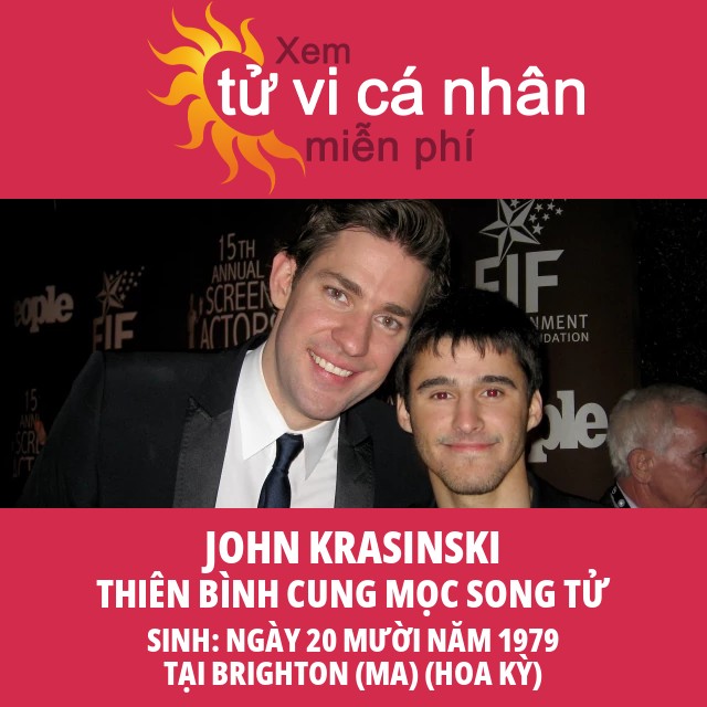 Giải Thích Đặc Điểm Cung Thiên Bình Của John Krasinski