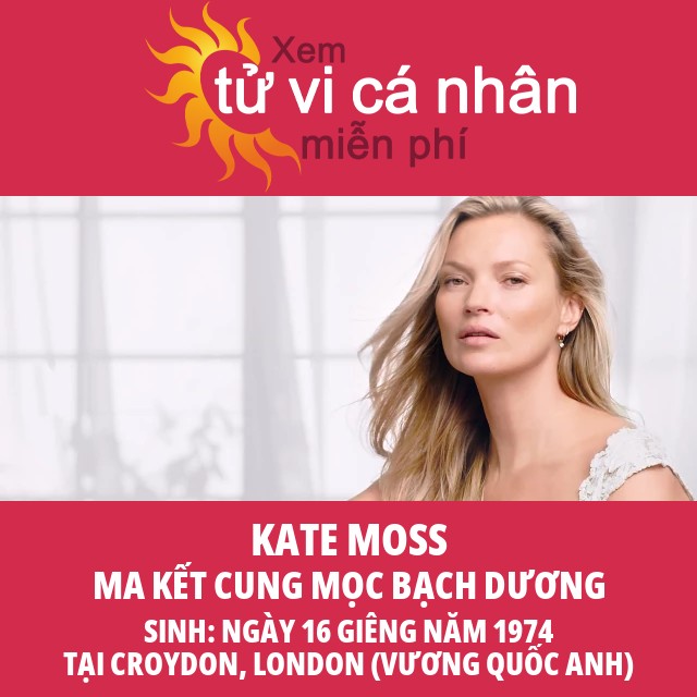 Hiểu Biết Về Kate Moss Như Một Ngôi Sao Ma Kết