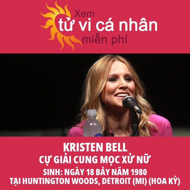 Chân dung chiêm tinh của Kristen Bell với cung Cự Giải