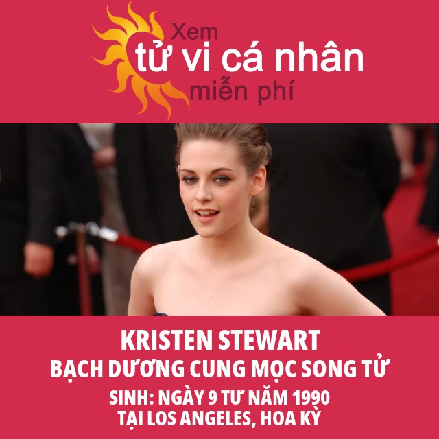 Chân dung chiêm tinh của Kristen Stewart và Bạch Dương