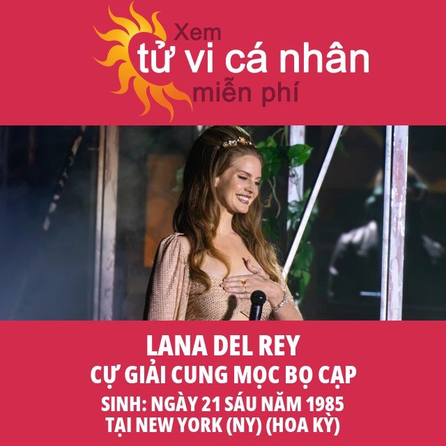 Tiết Lộ Chiêm Tinh Về Cung Cự Giải Của Lana Del Rey