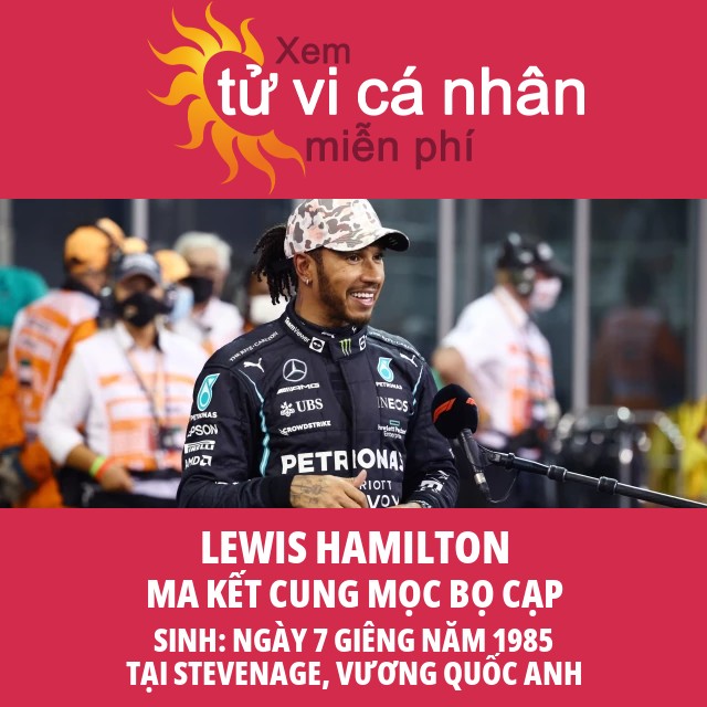 Đặc điểm Ma Kết của Lewis Hamilton và những góc nhìn chiêm tinh học