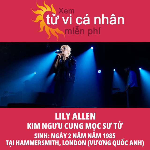 Chân dung chiêm tinh của Lily Allen: Kim Ngưu