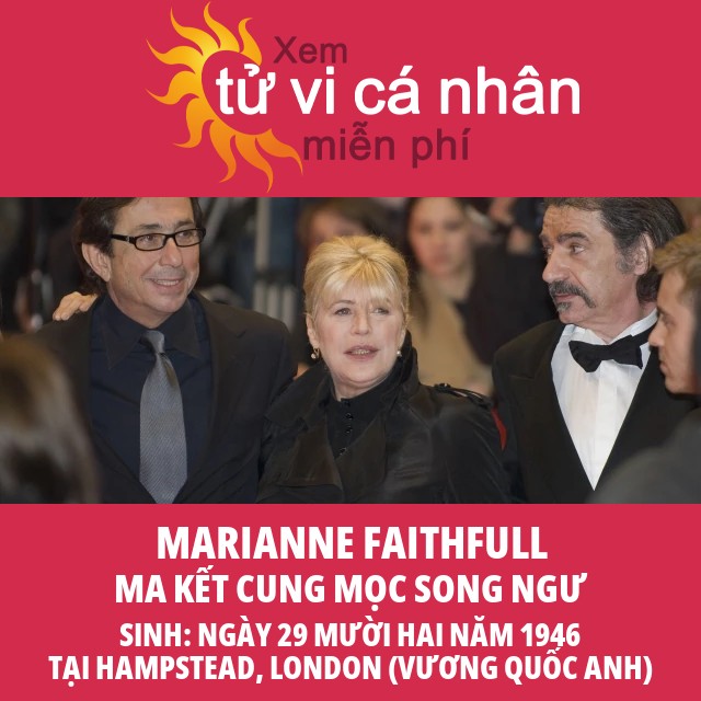 Marianne Faithfull: Mối Kết Nối Chiêm Tinh Ma Kết