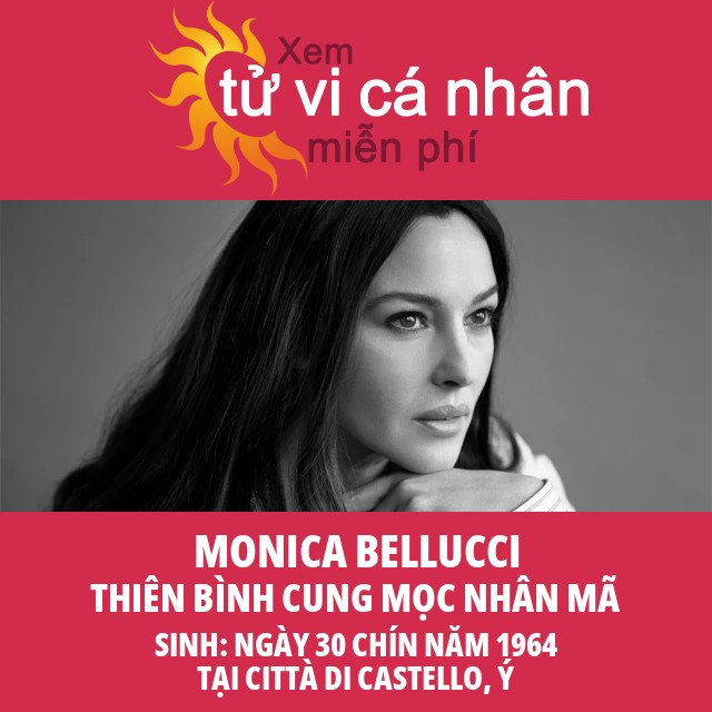 Bí mật chiêm tinh của cung Thiên Bình từ Monica Bellucci