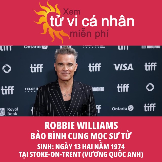 Robbie Williams: Chiêm tinh học về Bảo Bình