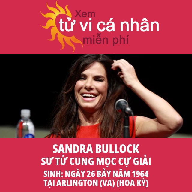 Bức chân dung chiêm tinh của Sandra Bullock: Tác động của cung Sư Tử