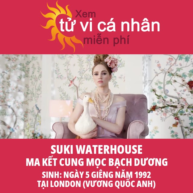 Thông tin chiêm tinh về cung Ma Kết của Suki Waterhouse