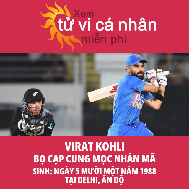 Virat Kohli: Ảnh hưởng của cung Bọ Cạp trong chiêm tinh học