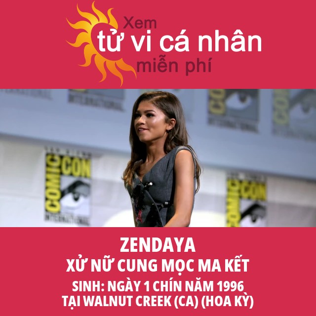 Thông tin chi tiết về chiêm tinh học cung Xử Nữ của Zendaya